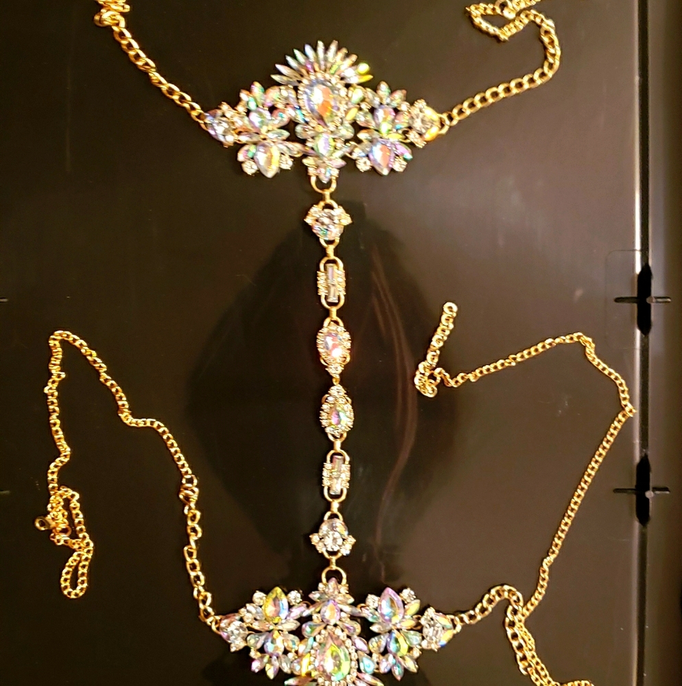 Holy love body chain necklace.
